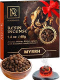Myrrh Premium Resin Incense - 100% Natural Aromatic Tree Gum Sap & Emotional Balance - 40g
