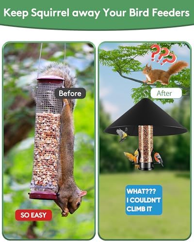 19 Inch Metal Squirrel Baffle for Bird Feeder