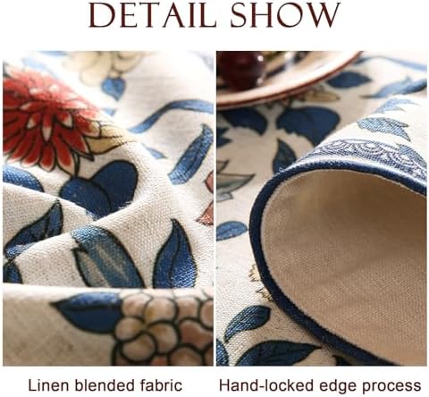 patdrea Designer Vintage French Dining Table Runner,12"X102"