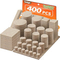 Felt Furniture Pads 400 Pieces, Furniture Pads for Hardwood Floors Beige