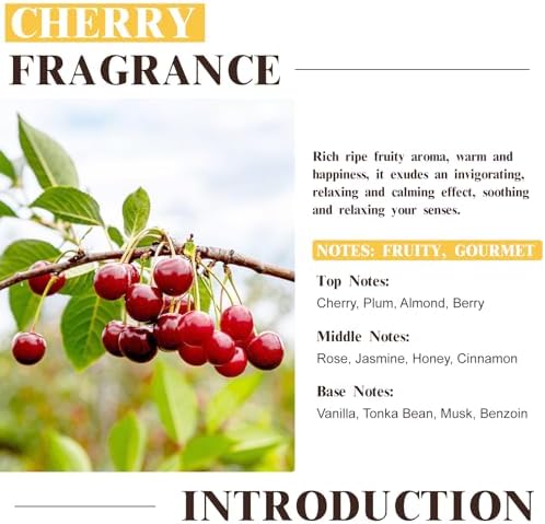 EUQEE 2.02 Fl oz Cherry Fragrance Oil for Home Fragrance 60ml