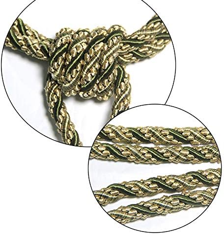 2Pcs Tassel Curtain Tiebacks Drapery Curtain Holdbacks-Green