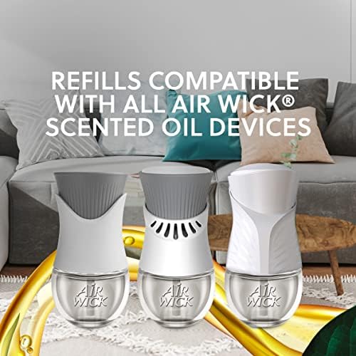 Air Wick Plug in Scented Oil Refill, 2ct, Turquoise Oasis, Essential Oils, Air Freshener (Pack of 2)