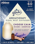 Glade Aromatherapy Diffuser & Essential Oil, Air Freshener for Home, Choose Calm Scent with Notes of Lavender & Sandalwood, 0.56 Fl Oz