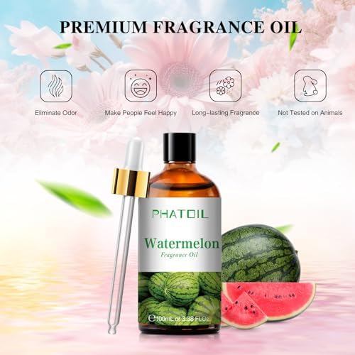 PHATOIL Watermelon Fragrance Oil for Diffuser Aromatherapy 3.38FL.OZ