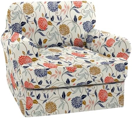 NILUOH 2-Piece T-Cushion Armchair Slipcover, Stretch Chair Cover with Separate Seat Cushion Cover, Soft Washable Furniture Protector for Living Room