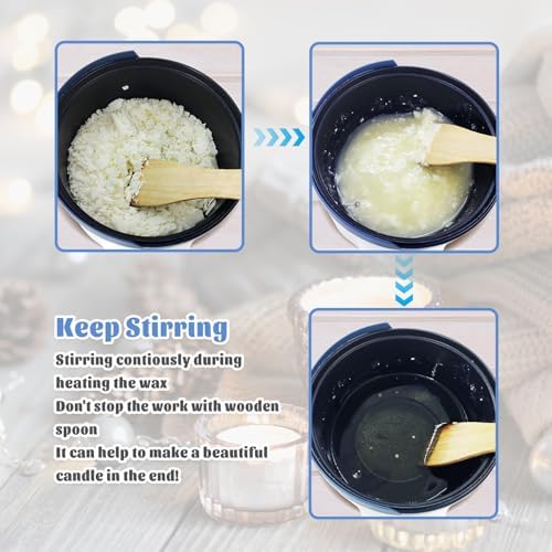 Ksedcon Electric Wax Melter Pot for Candle Making with Pouring Spout 1.5Qt