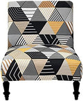 Eco-Ancheng Armless Chair Slipcover Removable Armless Accent Chairs Covers Washable Armless Slipper Chair Slipcover Printed Armless Chair Furniture Protector Covers for Living Dining Room Hotel