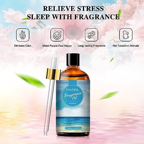 PHATOIL Sea Breeze Fragrance Oil for Diffuser Aromatherapy 3.38FL.OZ