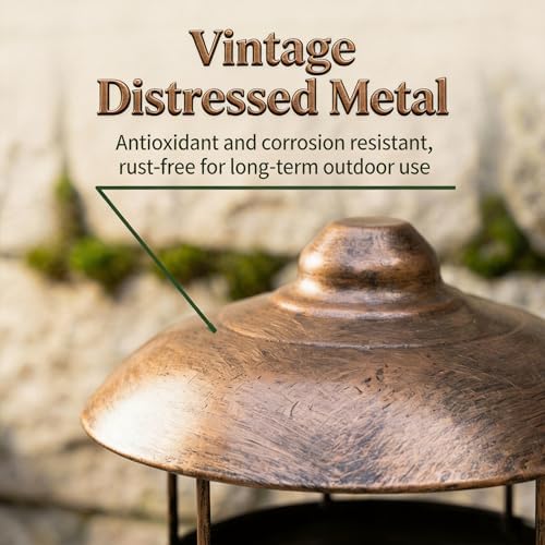 Durable Bird Feeder for Outdoors Hanging,All Metal Bird Feeder for Outside