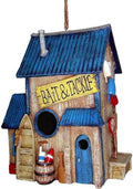Spoontiques 10187 Bait Shop Birdhouse, Blue