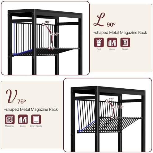 Narrow Side Table, 3-Tier End Table, Small Nightstand