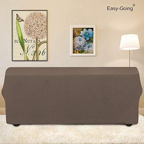 Easy-Going Stretch Oversized Sofa Couch Slipcover Washable Camel
