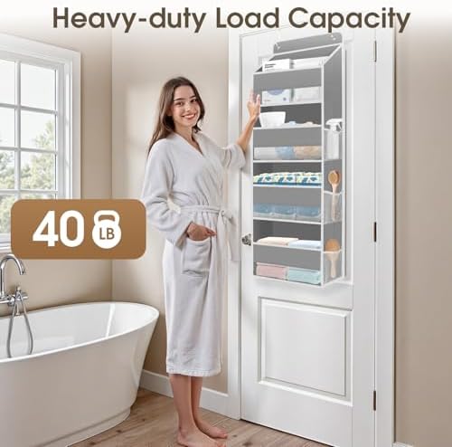 SpaceHacks 1 Pack Over The Door Organizer Hanging Storage Room Organizer