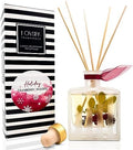 Reed Diffuser Set, Holiday Red Currant & Woods Scented Oil Diffuser with Sticks, Home Fragrance Accessories for Bathroom Shelf Decor, Aroma Diffusers for Home or Office Desk, USA Made