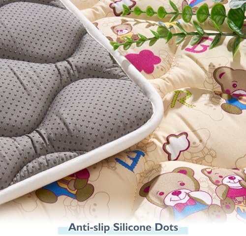 High-Density Foam Baby Play Mat, 36x36 Inches Thicken One-Piece Comfortable and Soft Playmat, Non Slip Machine Washable Floor Mat for Infants, Tapete para Bebes,Toddlers