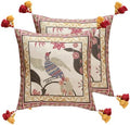 patdrea Designer Vintage French Throw Pillow Cover,18"x18",Set of 2