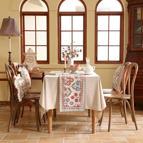 bilin gaier Designer Vintage French Small Table Runner,63"x12"