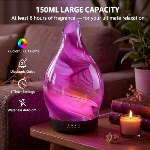 EQUSUPRO Essential Oil Diffuser for Home Fragrance & Aromatherapy 150ml