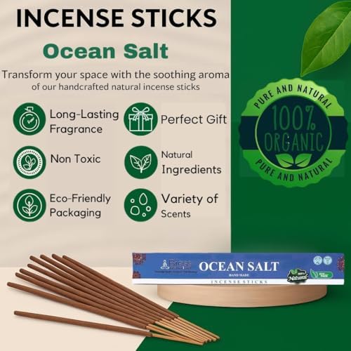 Bless-Organic-Ocean-Salt 100%-Natural-Handmade-Incense-Sticks