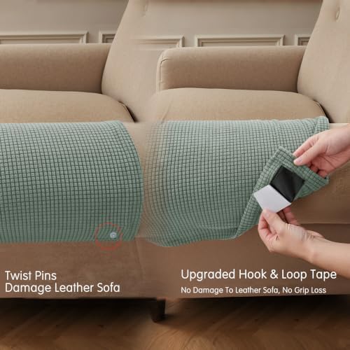 SUBRTEX Stretch Couch Arm Covers Set of 2, Non-Slip Sofa Armrest Slipcovers
