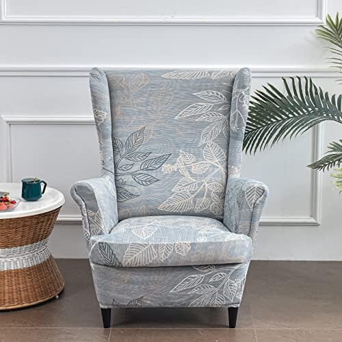 NILUOH Stretch Wingback Chair Slipcovers 2-Piece