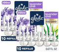 Glade PlugIns Refills Air Freshener,Tranquil Lavender & Aloe,Scented and Essential Oils for Home and Bathroom,0.67 Fl Oz,10 Count (Pack of 2)