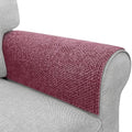 Couch Arm Covers, Sofa Arm Covers, Waterproof Armrest Cover for Sofa, Armchair, Loveseat, Non-Slip Recliner Arm Cover, Headrest Cover, Arm Chair Covers Set of 2 (Burgundy, 26"×26")