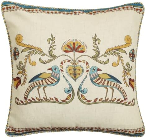 patdrea Designer French Vintage Square Throw Pillow Cover,18"x18"