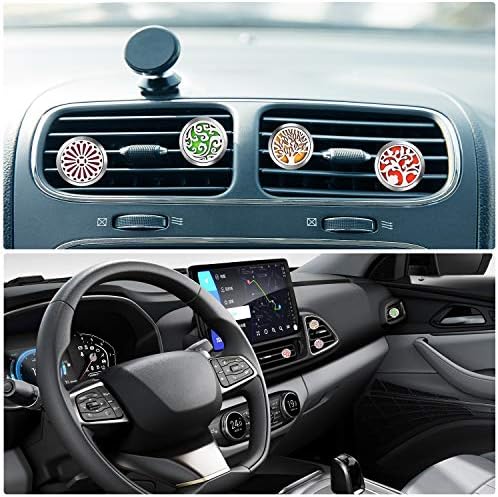 4 Pack Car Diffuser Vent Clip, Essential Oil Diffuser With 44 Felt Pads