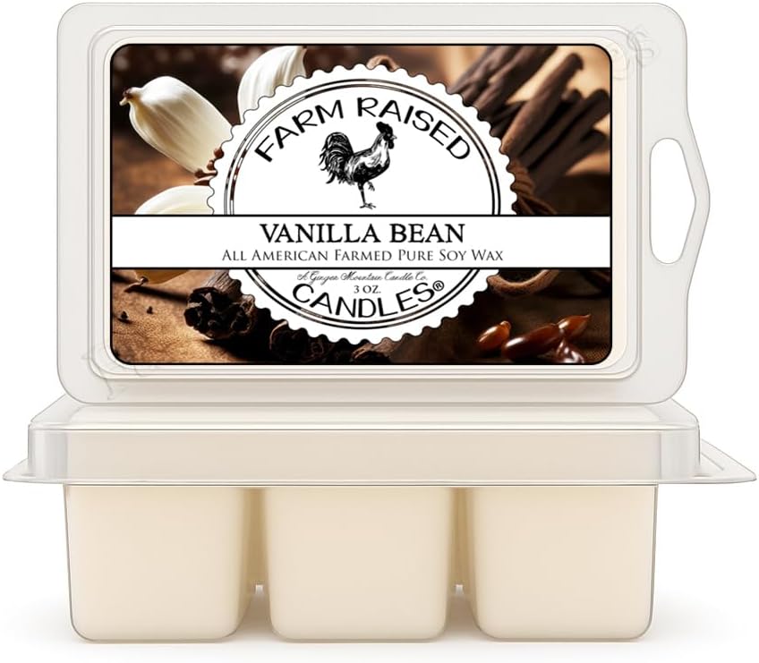 Vanilla Bean 2PK - USA Made Soy Wax Melts, 2 Pack, 6 oz