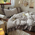 Vintage Duvet Cover Set 3 Pcs,Twin Size 68"×86" Comforter Cover
