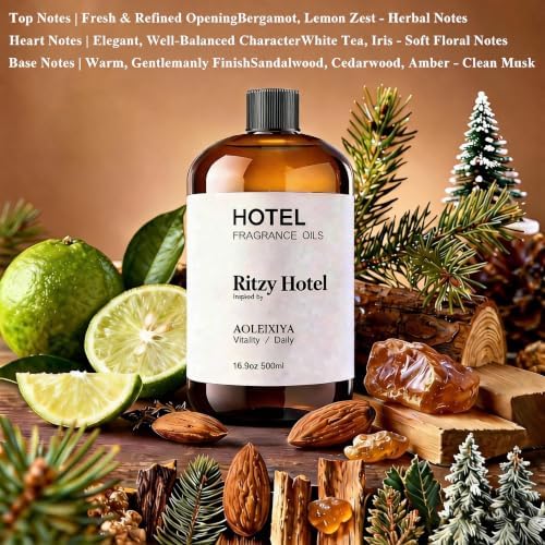 Hotel Scent Essential Oil Hotel Collection Waterless Diffuser Oil - Premium Fragrance Oil for Ultrasonic and Waterless Diffusers and Crafting (16.9 Fl Oz (Pack of 1)