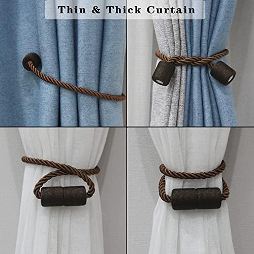 Magnetic Curtain Tiebacks Holdbacks Decorative Tie Backs for Windows Porlau