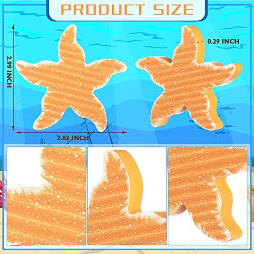 3 Pcs Beach Tiered Tray Decor, Starfish Wood Signs, Summer Decorations