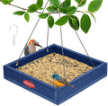 Kingsyard Platform Bird Feeder for Outdoors, Hanging Feeding Tray