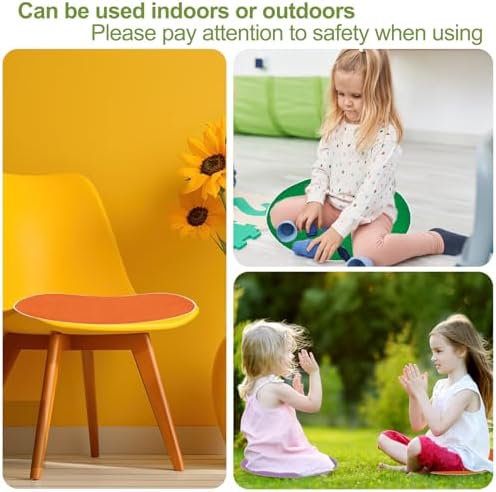 8 PCS Kids Carpet Circle Seats 16" Colorful Non-Slip Round Floor Cushions