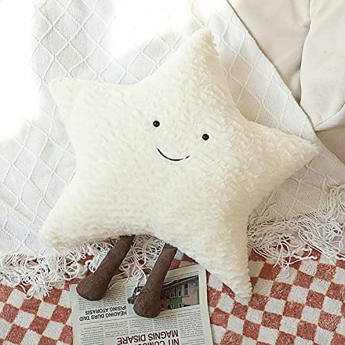 Moon Star Sun Pillow Sofa Cushion | Decorative Lumbar Support Pillow | Soft Plush Decorative Pillow (23inches, Star)