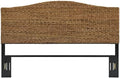 Crosley Furniture Serena Rattan Bed Headboard, King