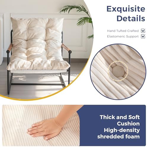 MAXYOYO Modern Accent Chair, Comfy Living Room Chair with Metal Frame