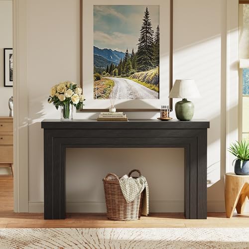 Huuger 54 Inch Entryway Table, Rectangular Console Table for Living Room