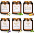 Scented Soy Candle Set - 6-Pack Candles for Home, Up to 300-Hour Burn