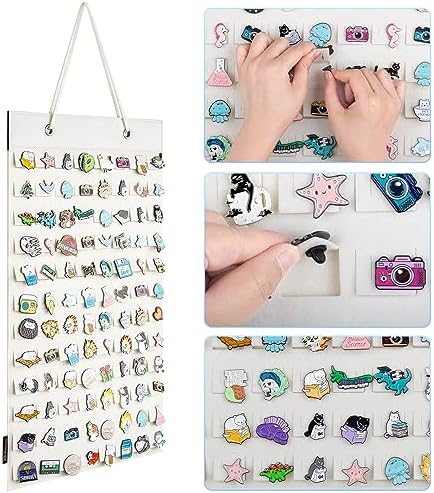 PACMAXI Hanging Brooch Pin Organizer, Display Pins Storage Case