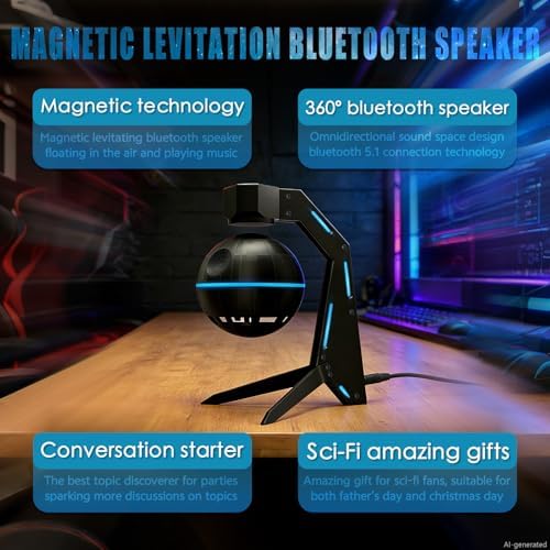 Magnetic Levitation Bluetooth Speaker Floating Sci-Fi Decor Gifts for Men