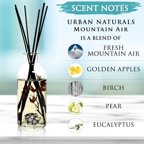 Urban Naturals Reed Diffuser Set, Mountain Air - Bathroom Shelf Décor