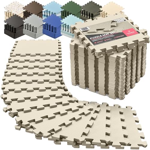 bemaxx Gym Mats Set - EVA Interlocking Foam Floor Tiles Workout Mat Puzzle