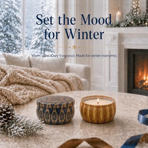 Scented Candles Gift Set, 12 Pack Winter Candles, Gifts for Women