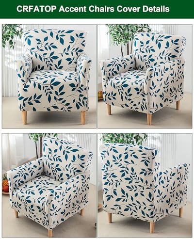 CRFATOP Accent Chair Cover, Stretch Armchair Slipcover for Living Room,50
