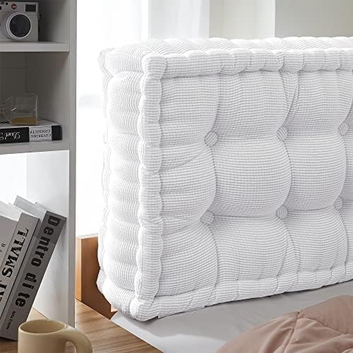 DormCo Rainha® - Ultra Thick Tufted College Headboard - Pure White