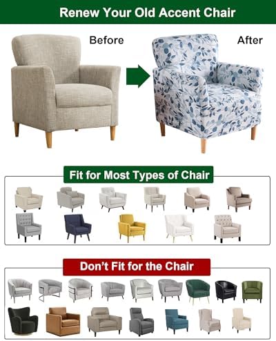 CRFATOP Accent Chair Cover, Stretch Armchair Slipcover for Living Room,13